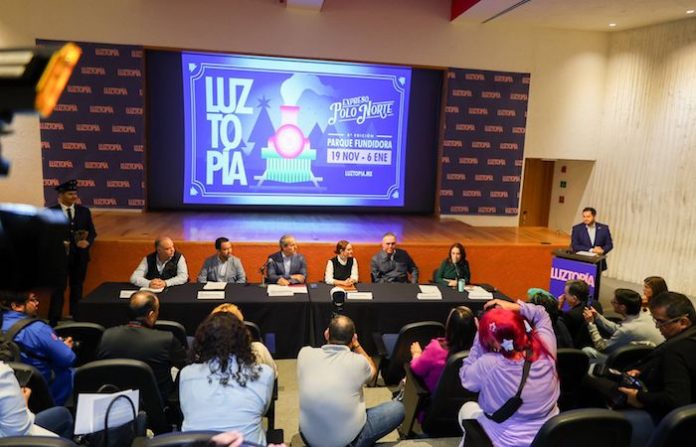 Luztopía 2025 encenderá la magia del “Expreso Polo Norte” en el Parque Fundidora