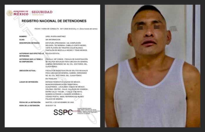 Detienen a presunto acosador de la presidenta Claudia Sheinbaum en el Centro Histórico