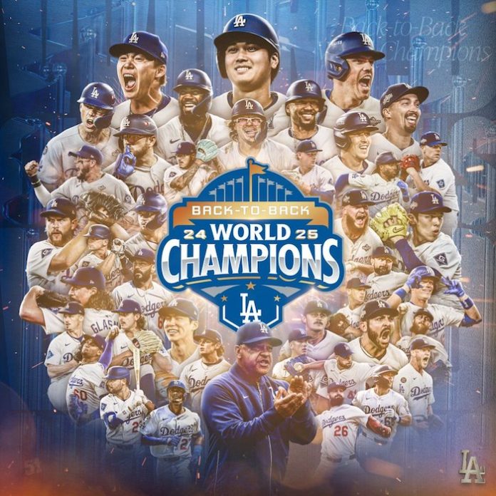 Los Dodgers conquistan Toronto y hacen historia con su bicampeonato