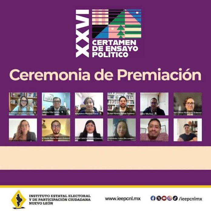 El IEEPCNL distingue los mejores ensayos del XXVI Certamen de Ensayo Político
