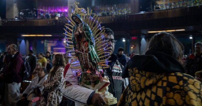 Llegan más de 13 millones de peregrinos a la Basílica de Guadalupe en México, reportan autoridades