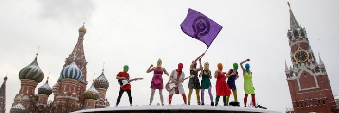 El grupo femenista de punk-rock Pussy Riot, ilegalizado en Rusia por extremista