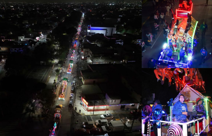 La Navidad recorre San Nicolás y une a familias de Escobedo en desfile comunitario