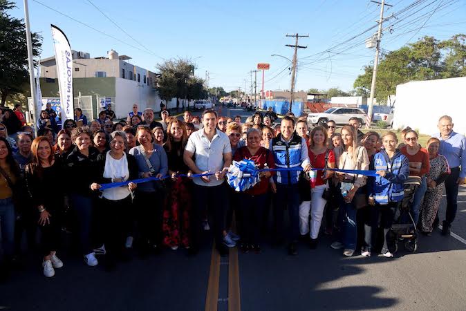 San Nicolás y Apodaca entregan rehabilitación de avenida Aceros