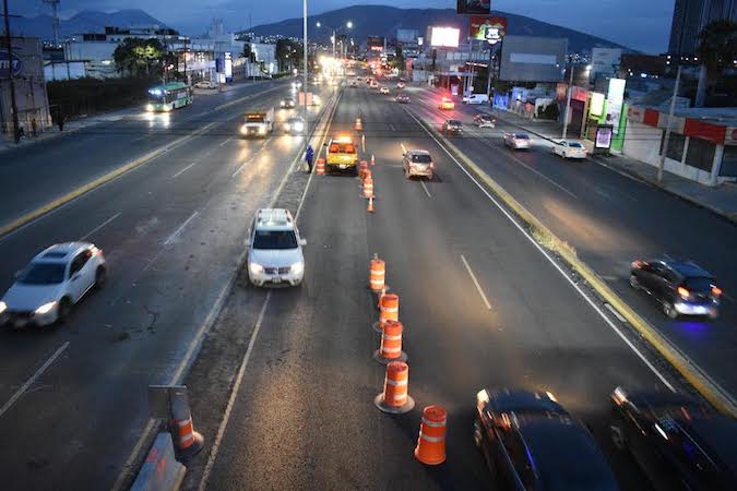 Monterrey suspende carriles reversibles durante el periodo vacacional