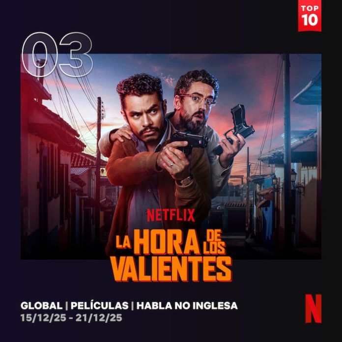La hora de los valientes irrumpe en el Top 3 global de Netflix a una semana de su estreno