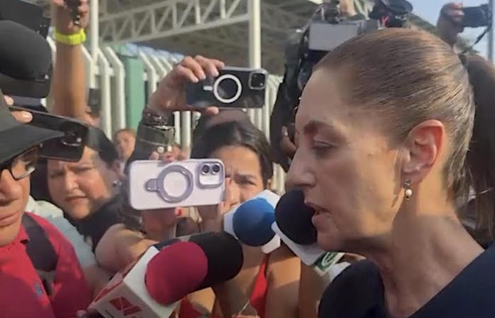 Sheinbaum visita a heridos tras descarrilamiento del tren Corredor Interoceánico