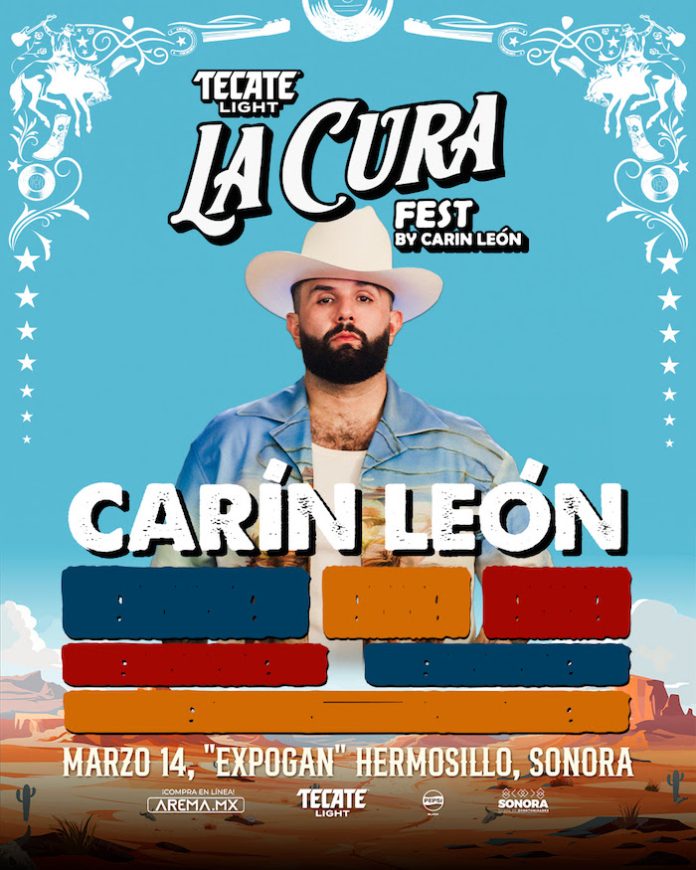 Hermosillo albergará La Cura Fest, el nuevo festival creado por Carín León