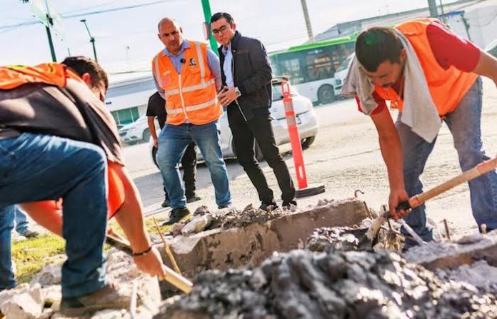 Arranca Juárez rehabilitación pluvial en acceso a El Sabinal para evitar inundaciones