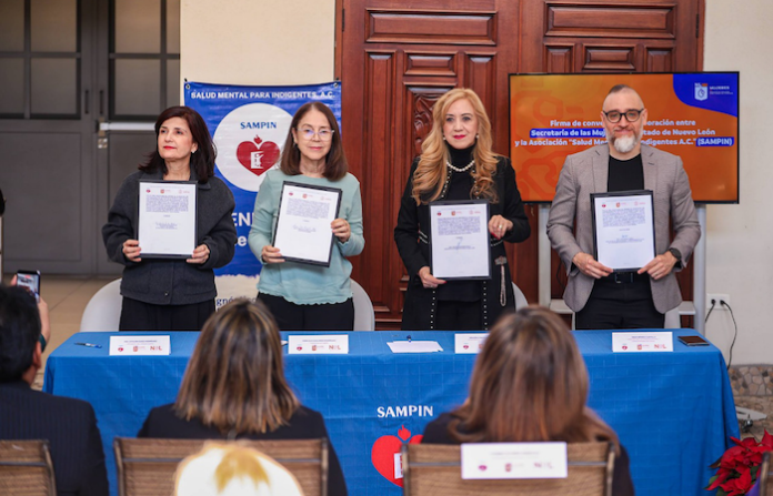 Firman alianza para atender la salud mental de mujeres víctimas de violencia y en situación de calle