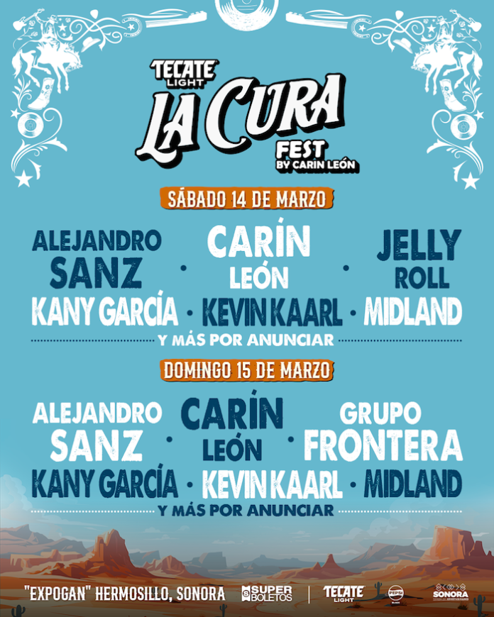 La Cura Fest convierte a Hermosillo en epicentro musical con un cartel internacional encabezado por Carín León