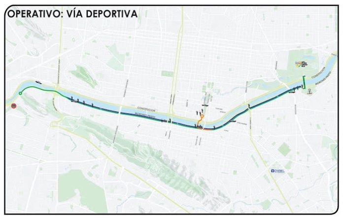Por obras del Metro, Vía Deportiva se realizará solo en Morones Prieto