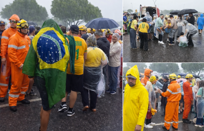 Video: La caída de un rayo deja más de 20 heridos durante manifestación en Brasil a favor de Bolsonaro