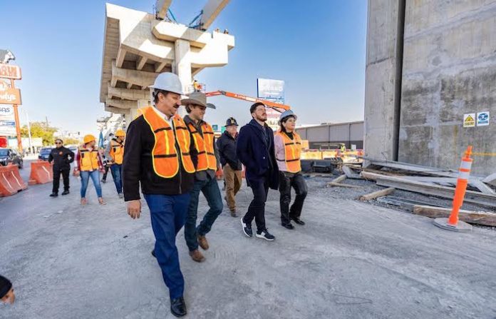 Con avance superior al 80 por ciento, supervisa Samuel García fase clave de la Línea 6 del Metro