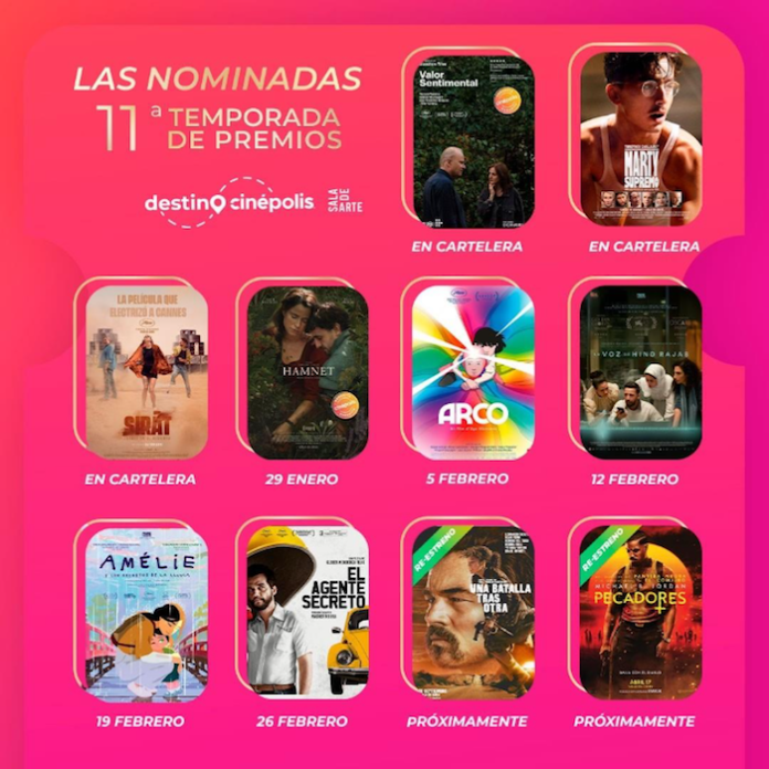 Cinépolis lanza su 11ª Temporada de Premios con promociones y sorteo de automóvil