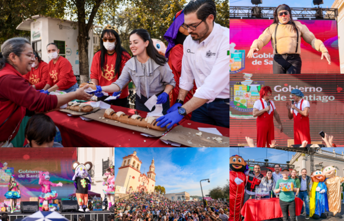 Mega Rosca reúne a cientos de familias santiaguenses en festejo de Día de Reyes