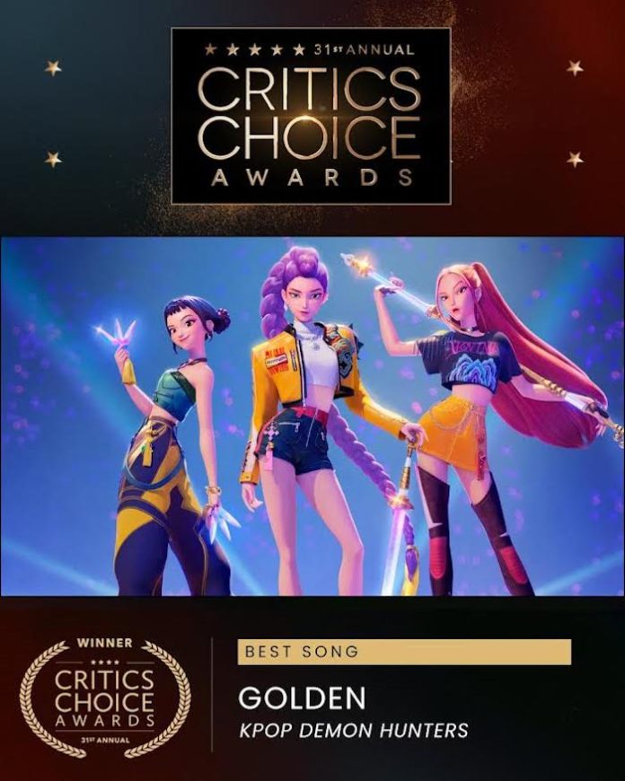 “Golden” arrasa en los Critics Choice Awards manteniendo su fenómeno global