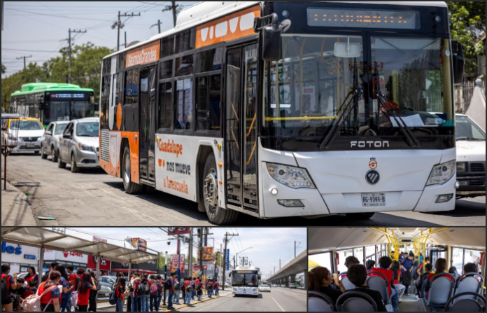 Transporte gratuito genera ahorro anual de hasta 20 mil pesos a estudiantes de Guadalupe