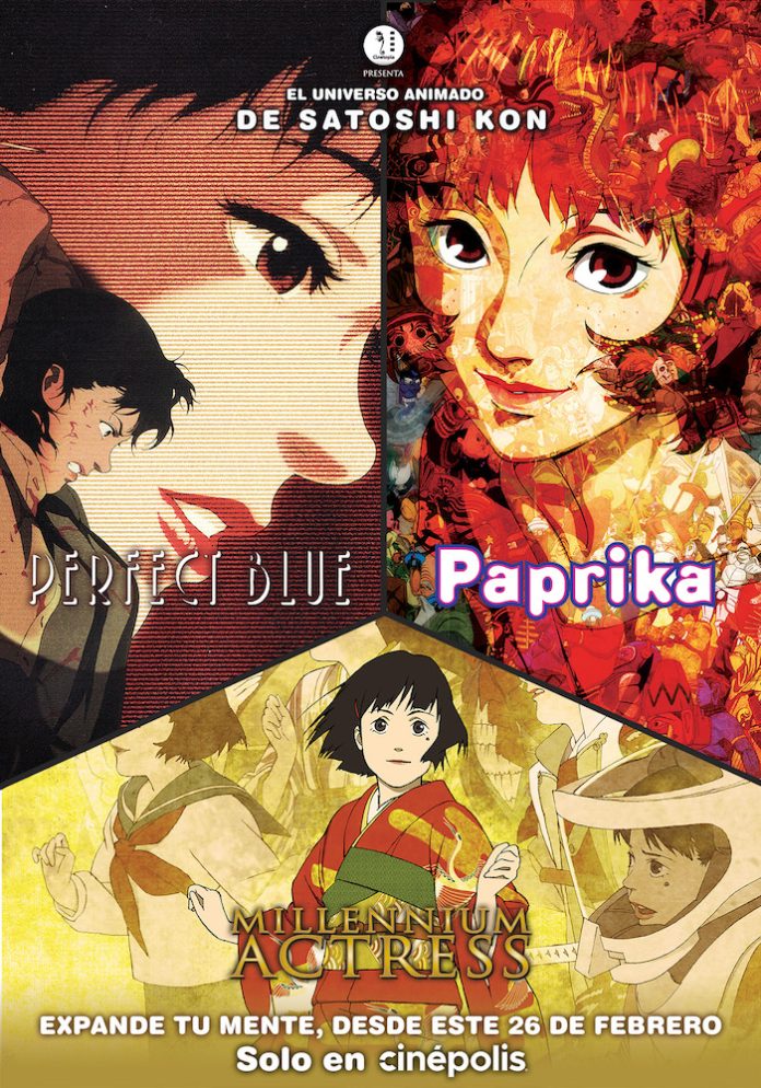 Perfect Blue, Millennium Actress y Paprika regresan a la pantalla grande desde el 26 de febrero