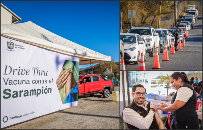 Refuerzan vacunación en Santiago ante casos de sarampión en Nuevo León