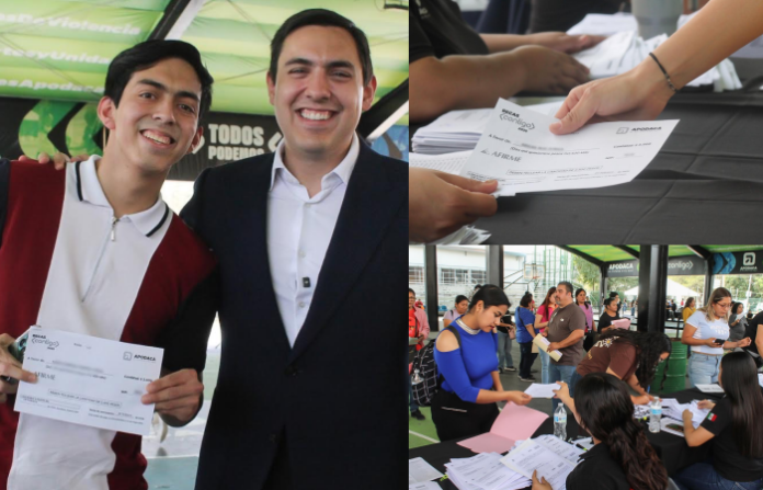 Apodaca impulsa a estudiantes con la entrega de casi 10 mil becas universitarias
