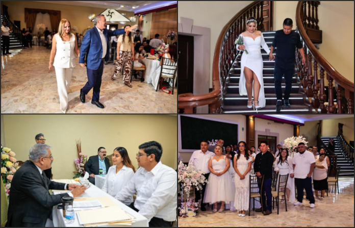 Unen sus vidas 83 parejas en matrimonios colectivos organizados por el municipio de Guadalupe