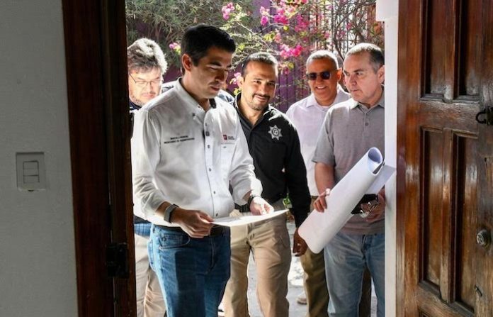 Supervisan avances de nueva comandancia policial en Barrio Antiguo rumbo al Mundial