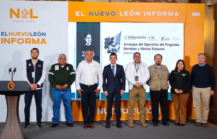 Miguel Flores Serna encabeza operativo para proteger a paisanos en su paso por Nuevo León