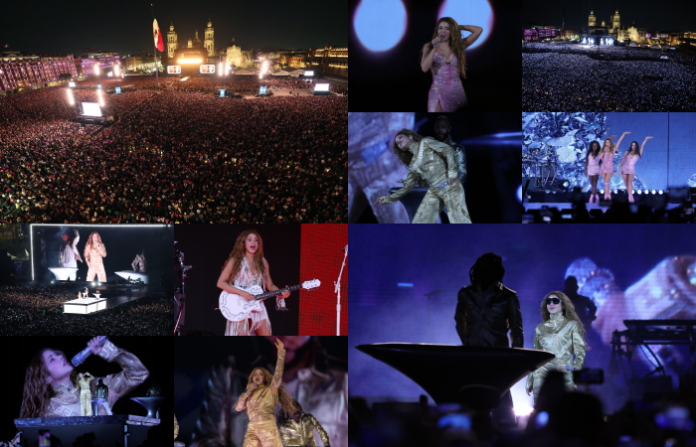 Shakira reúne a más de 400 mil personas y convierte el Zócalo en el escenario musical más grande del país