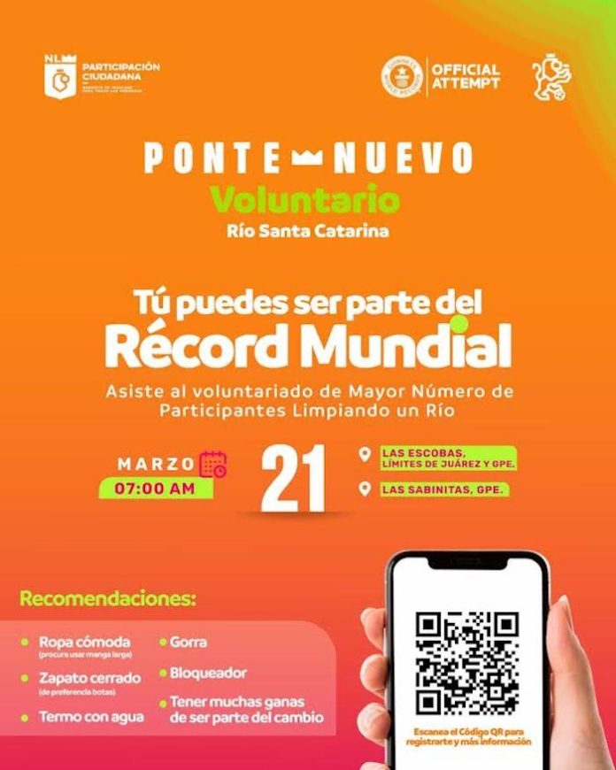 Nuevo León va por récord mundial… con las manos en el río