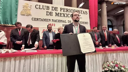 El Club de Periodistas de México premia a Sputnik por su labor