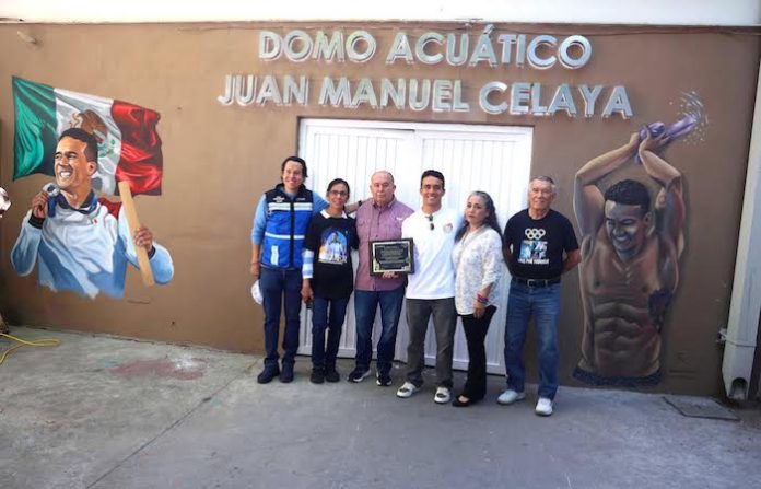 San Nicolás pone nombre de olímpico a su domo acuático y reconoce a Juan Manuel Celaya