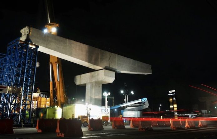 Cierre nocturno en Miguel Alemán por obras en estación Paseo La Fe