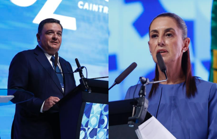 Ante Caintra, Sheinbaum impulsa plan hídrico y refuerza alianza con industriales