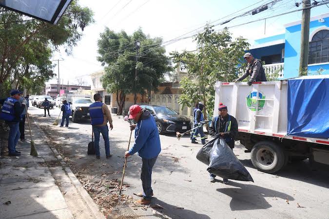 San Nicolás de los Garza despliega operativo integral de limpieza y orden en el centro