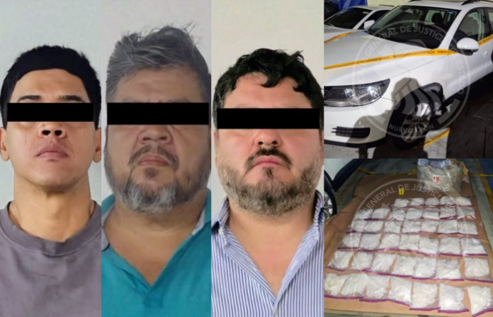Vinculan a proceso a tres hombres tras asegurarles 74 kilos de cristal en el centro de Monterrey