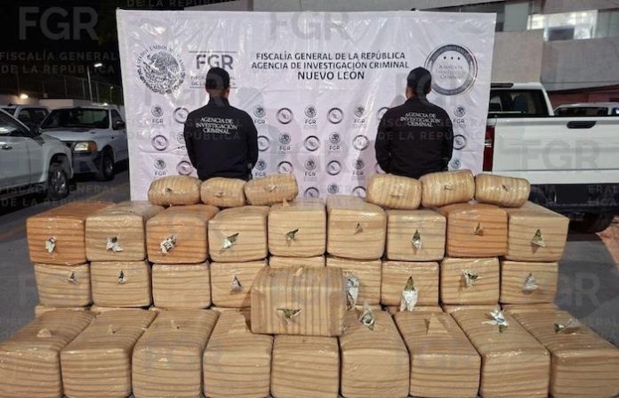 Reporta Fiscalía General de la República 82 sentenciados y decomisos de droga, armas y hidrocarburo en Nuevo León durante marzo