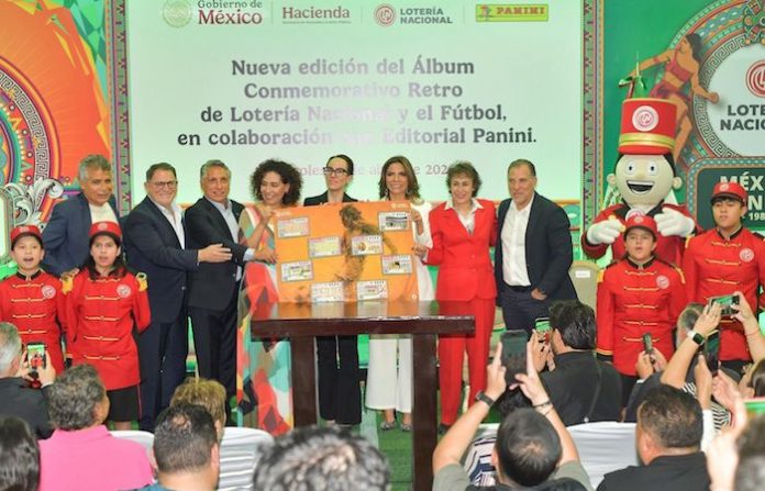 Panini y Lotería Nacional sellan alianza rumbo al Mundial 2026 con álbum conmemorativo del fútbol