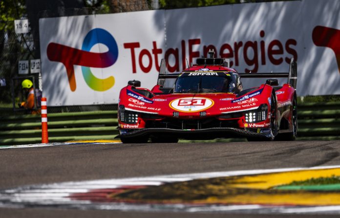Ferrari se queda con la pole en Imola tras intensa clasificación del WEC