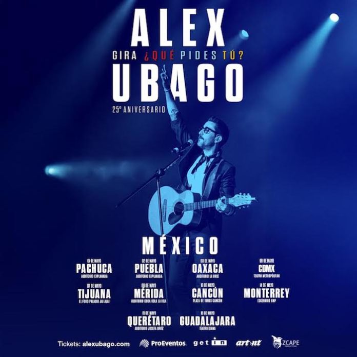 Alex Ubago volverá a México con gira especial por aniversario de su disco debut