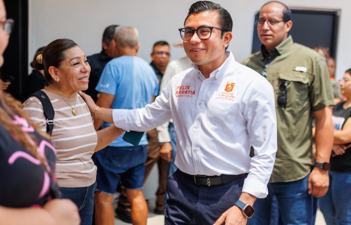Félix Arratia arranca gira en municipios con obras sociales en Cerralvo y Pesquería