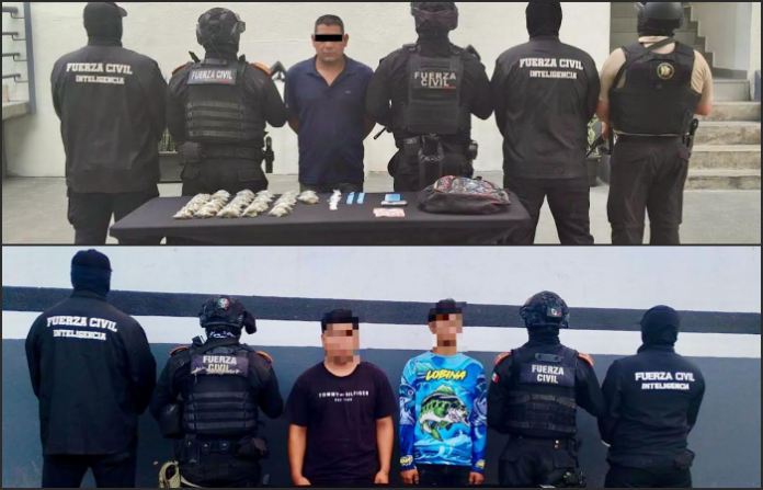 Cae objetivo prioritario en García; aseguran droga y detienen a dos menores