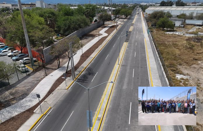 San Nicolás amplía carriles en Antiguo Camino a Apodaca para mejorar movilidad