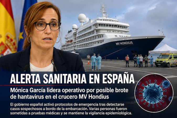 Mónica García encabeza operativo tras posible brote de hantavirus en crucero internacional
