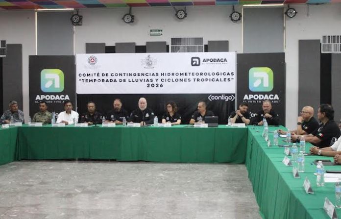 Apodaca activa plan especial ante temporada de lluvias y ciclones 2026