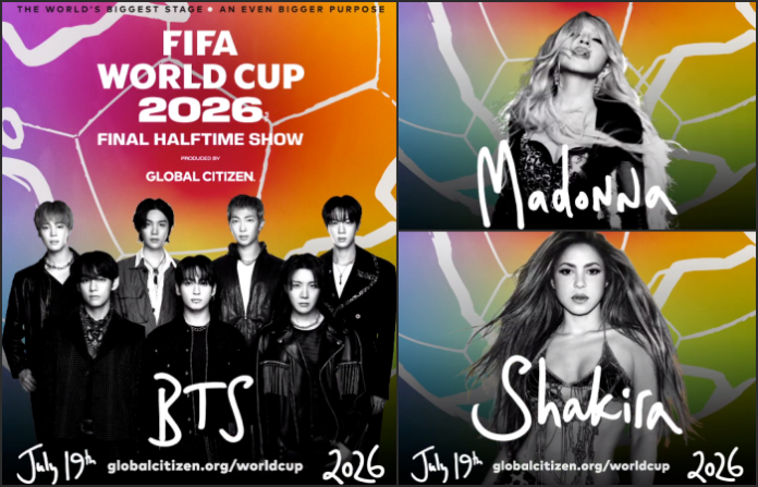 Madonna, Shakira y BTS encabezarán histórico show en la Final del Mundial 2026