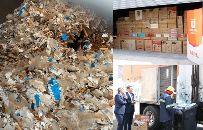 Incineran más de 20 millones de cigarros ilegales en Recinto Fiscal Topo Chico
