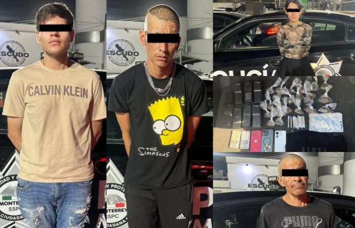 Discusión en Condominios Constitución termina con cuatro detenidos y aseguramiento de droga