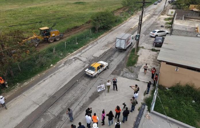 Arranca Juárez rehabilitación de avenida Camino a Rancho Viejo