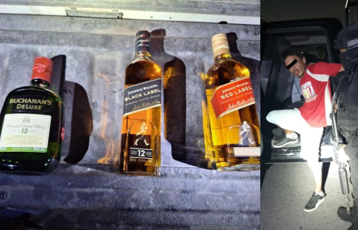 Cae hombre tras robar botellas de whisky en tienda de conveniencia en Monterrey